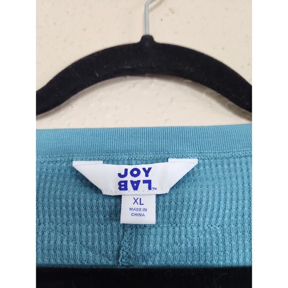 Joy Lab Womens Teal Blue Solid Knit‎ V-Neck Long Sleeve Pullover Sweater Size XL - Picture 3 of 6